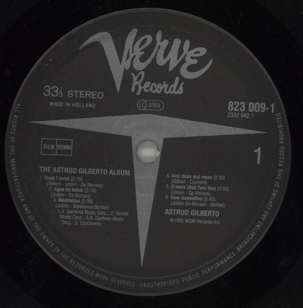 Astrud Gilberto The Astrud Gilberto Album Dutch vinyl LP album (LP record) AGBLPTH769743