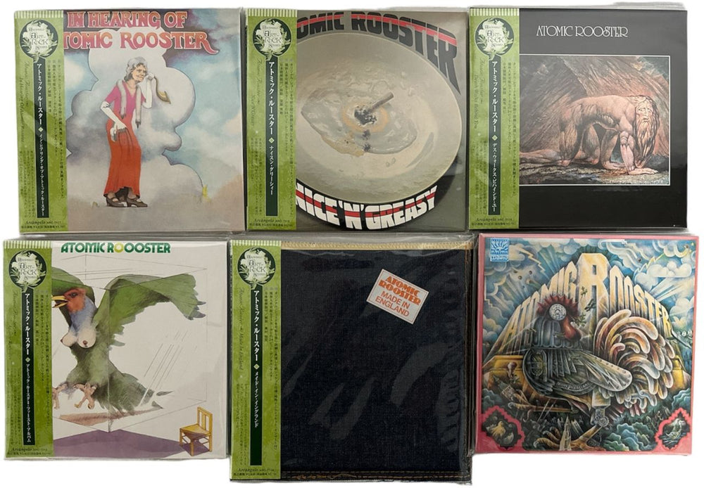 Atomic Rooster Arcàngelo Art-Rock Paper Sleeve Collection Series [5 Titles] + Box Japanese CD Album Box Set ATMDXAR833532