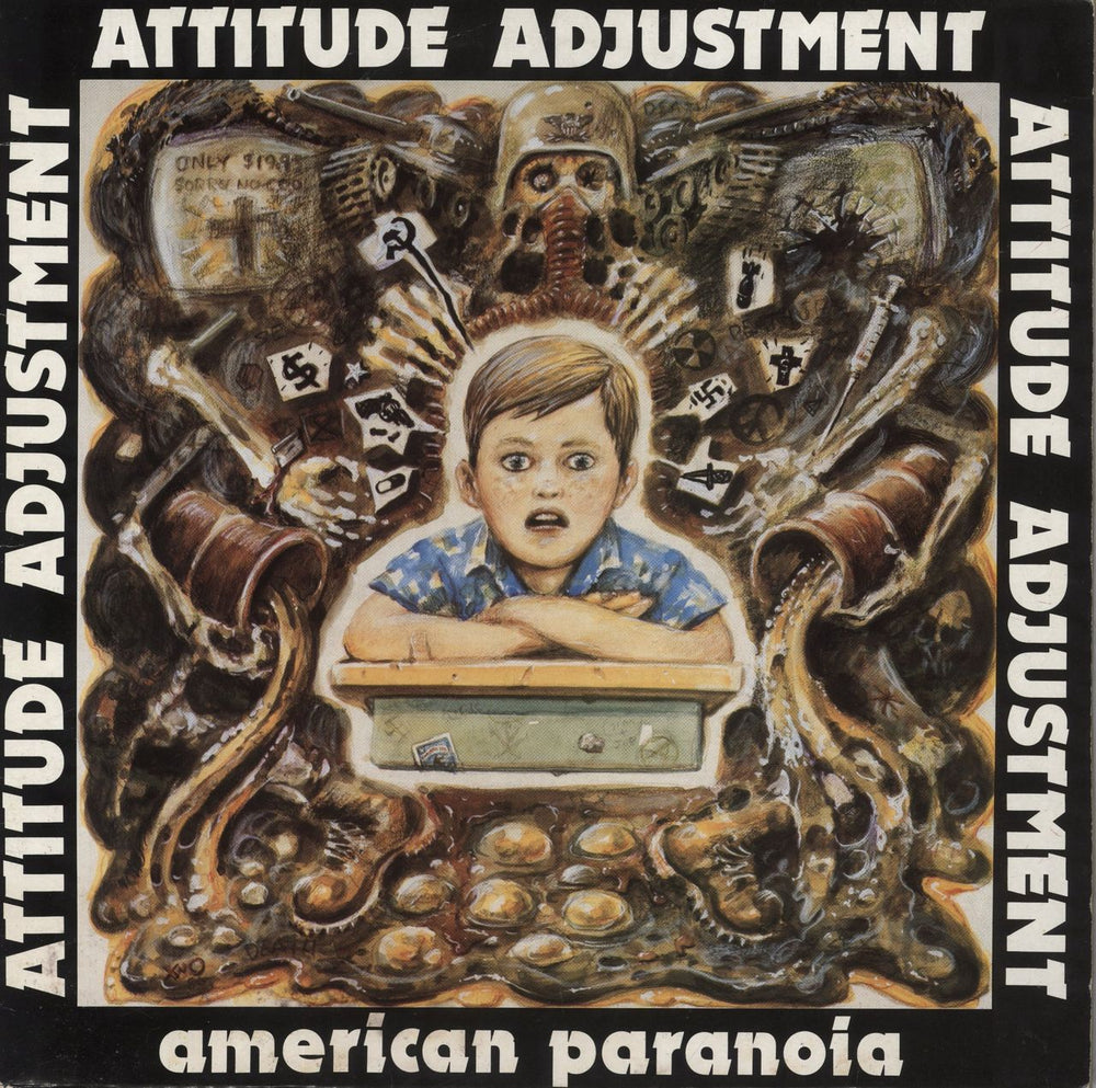 Attitude Adjustment American Paranoia US vinyl LP album (LP record) PUSMORT0012-11