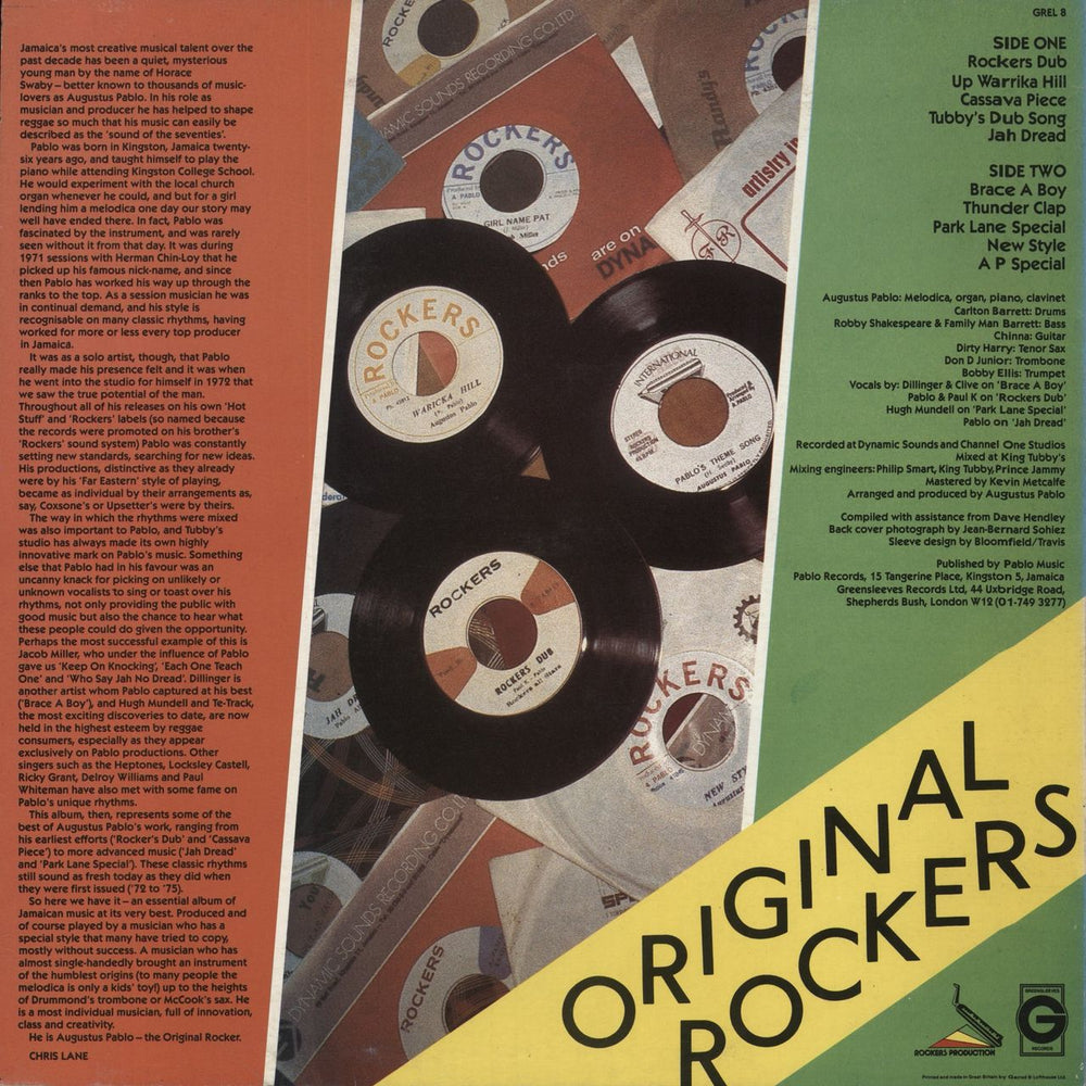Augustus Pablo Original Rockers UK vinyl LP album (LP record)
