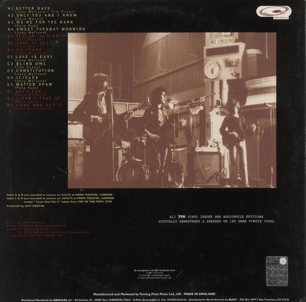 Badfinger BBC In Concert 1972-3 UK 2-LP vinyl record set (Double LP Album)