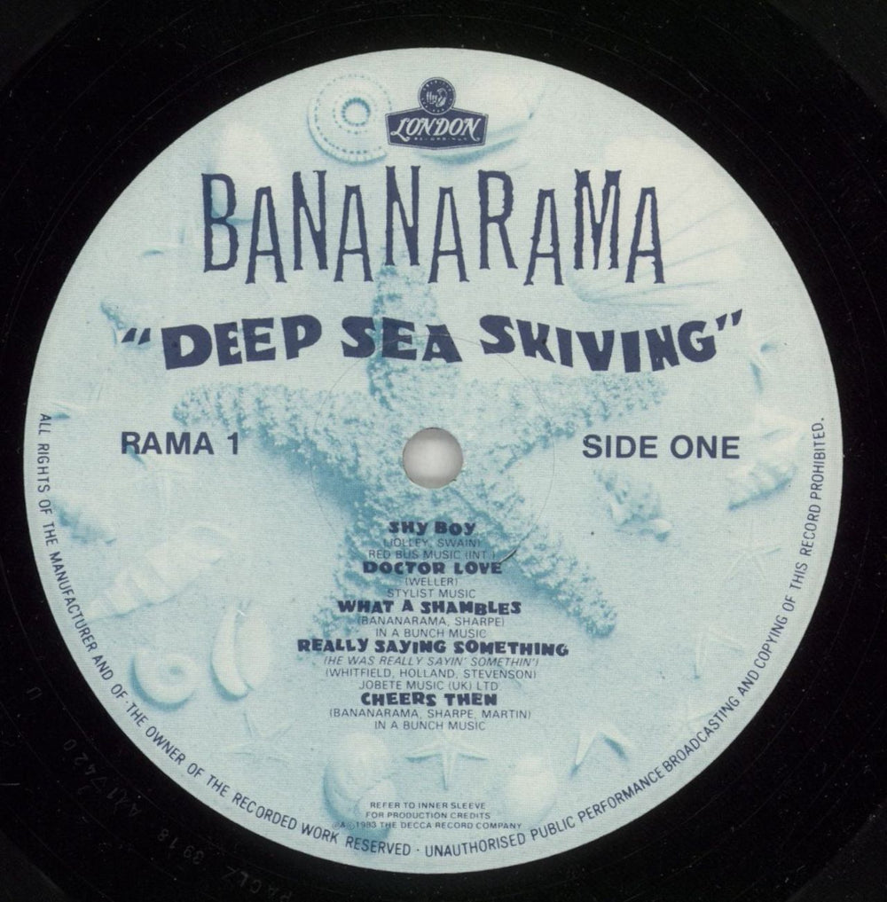 Bananarama Deep Sea Skiving UK vinyl LP album (LP record) BANLPDE655402