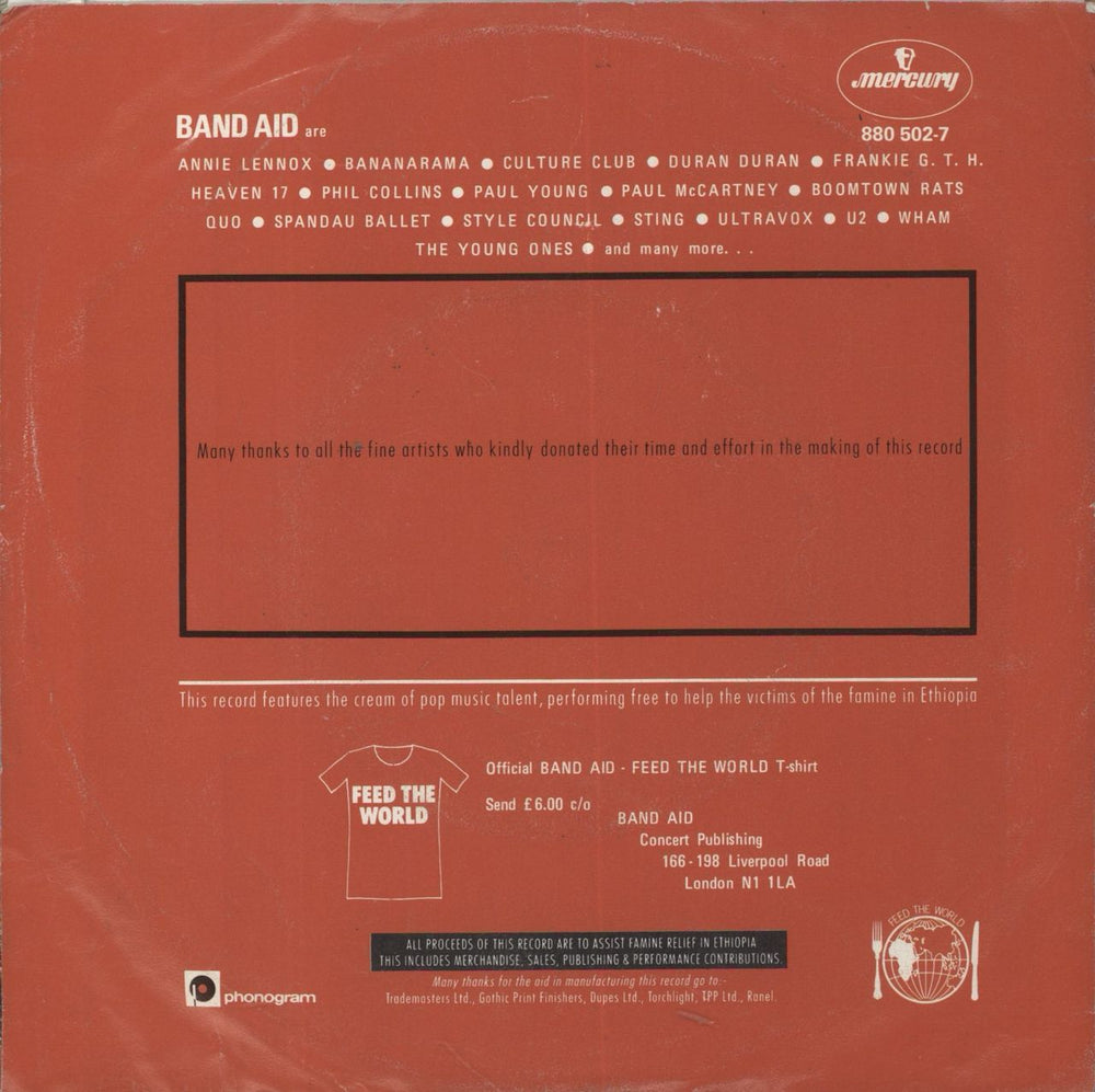 Band Aid Do They Know It's Christmas? - 1st Dutch 7" vinyl single (7 inch record / 45)