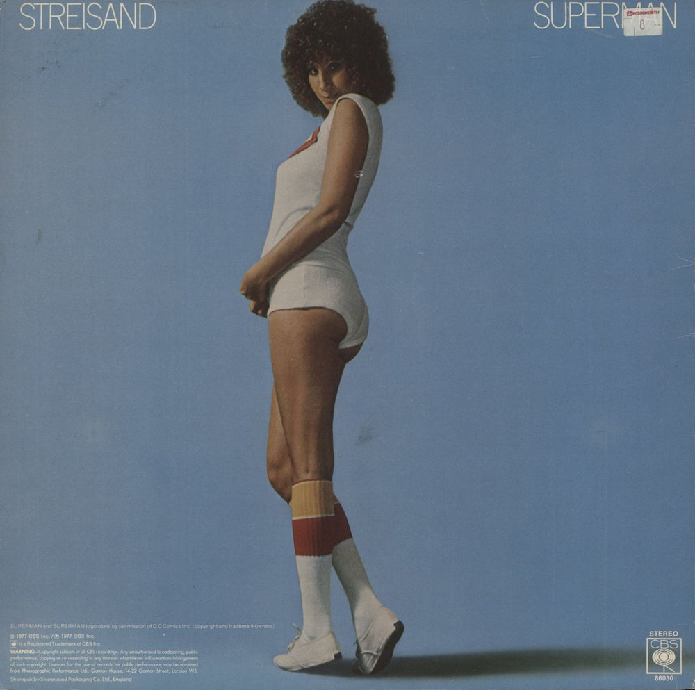 Barbra Streisand Superman - Hype-Sticker UK vinyl LP album (LP record)
