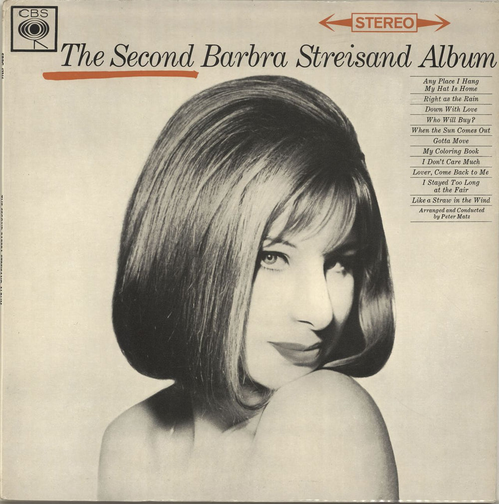 Barbra Streisand The Second Barbra Streisand Album UK vinyl LP album (LP record) SBPG62216