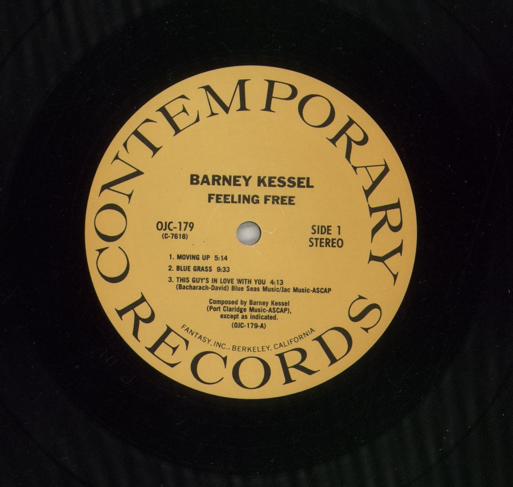 Barney Kessel Feeling Free US vinyl LP album (LP record) BC0LPFE870334