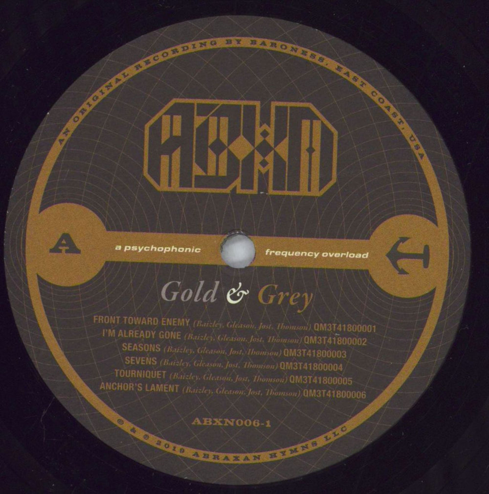 Baroness Gold and Grey - 180gram US 2-LP vinyl record set (Double LP Album) QJS2LGO829005