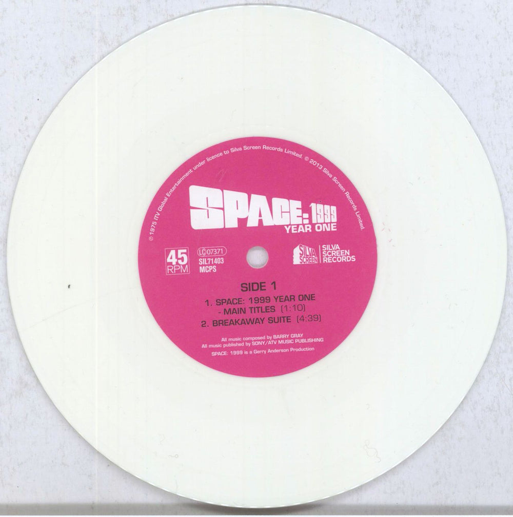 Barry Gray Space:1999 Year One UK 7" vinyl single (7 inch record / 45) BZY07SP832761