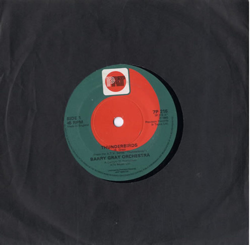 Barry Gray Thunderbirds UK 7" vinyl single (7 inch record / 45) 7P216