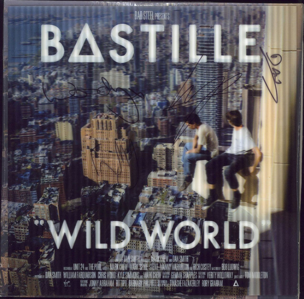 Bastille Wild World - 180gram Vinyl + Lenticular Sleeve + Autographed Insert UK 2-LP vinyl record set (Double LP Album) V3159