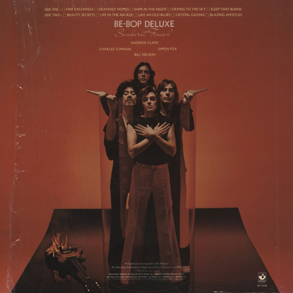 Be Bop Deluxe Sunburst Finish US vinyl LP album (LP record)