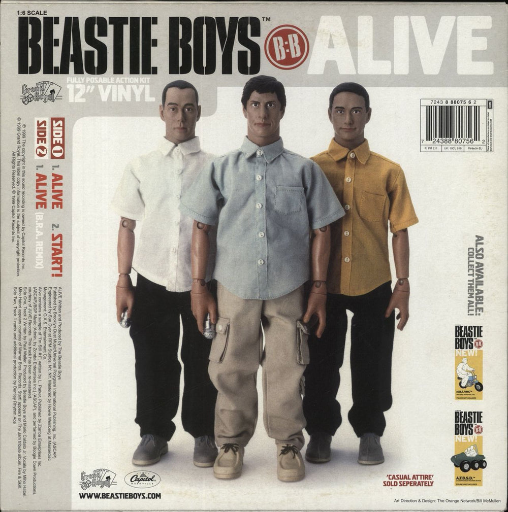 Beastie Boys Alive UK 10" vinyl single (10 inch record) 724388807562