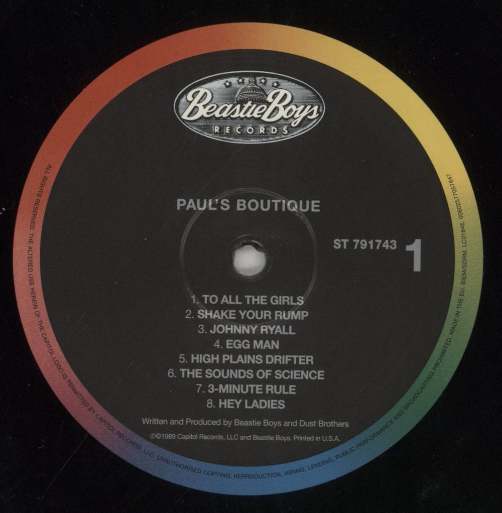 Beastie Boys Paul's Boutique - Remastered 180 Gram - EX UK vinyl LP album (LP record) BEALPPA853937