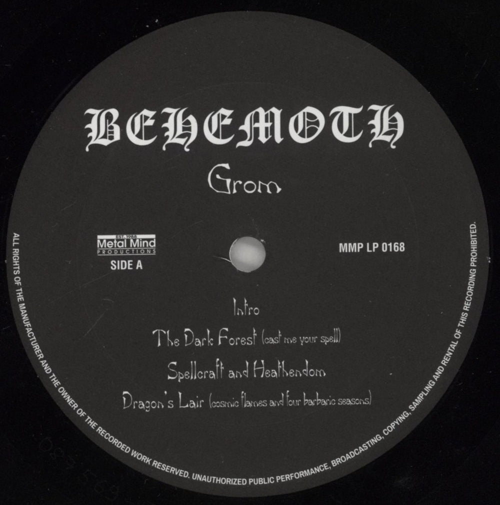 Behemoth Grom Polish vinyl LP album (LP record) 09QLPGR861226