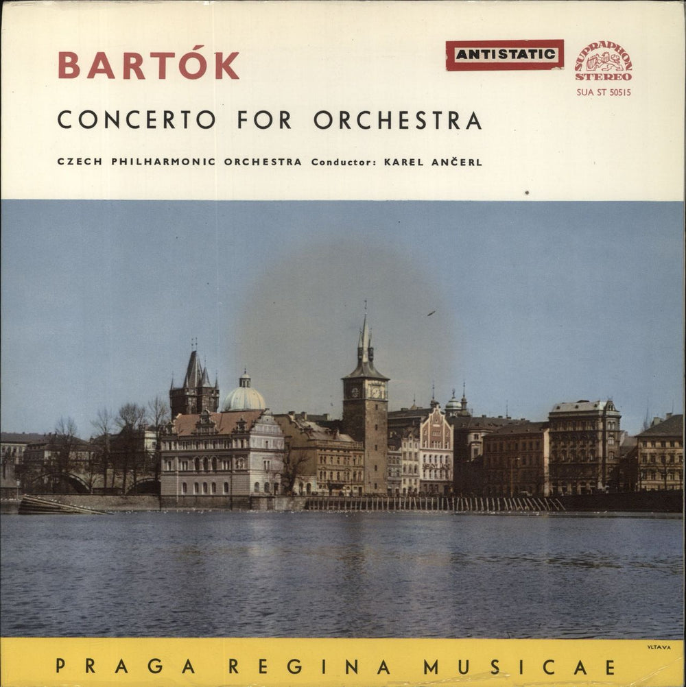 Béla Bartók Bartók: Concerto For Orchestra Czech vinyl LP album (LP record) SUAST50515