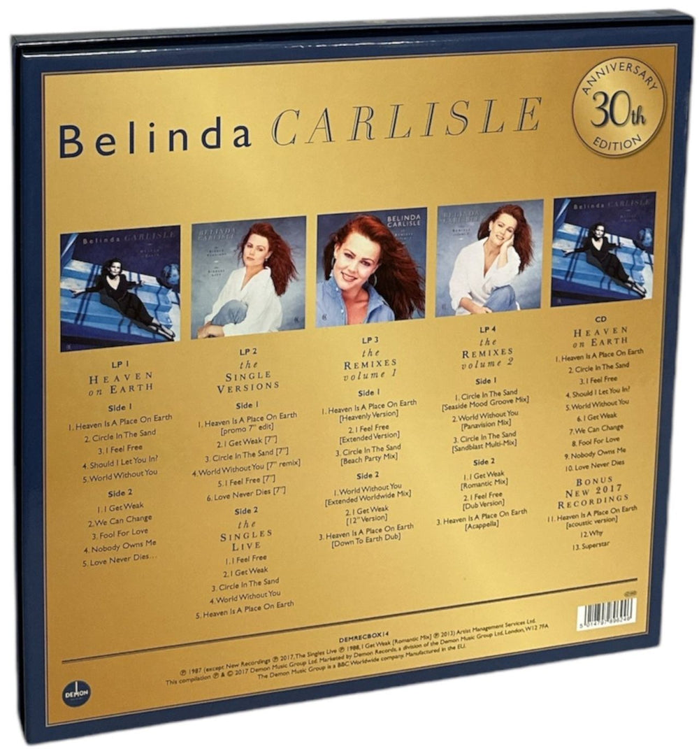 Belinda Carlisle Heaven On Earth UK Vinyl Box Set 5014797896246