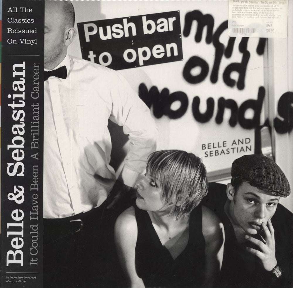 Belle & Sebastian Push Barman To Open Old Wounds UK 3-LP vinyl record set (Triple LP Album) JPRLP015