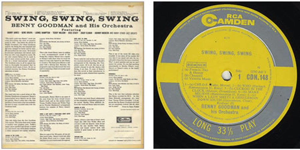 Benny Goodman Swing Swing Swing UK vinyl LP album (LP record) BG1LPSW363404