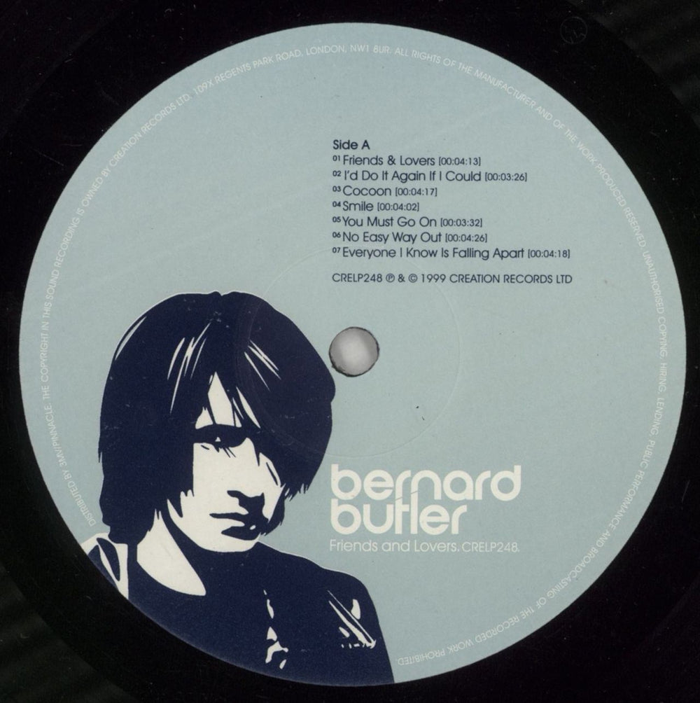 Bernard Butler Friends And Lovers UK vinyl LP album (LP record) BEBLPFR869983
