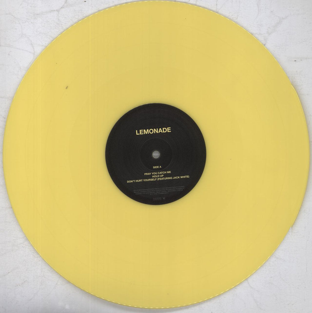 Beyoncé Lemonade - 180gm Yellow Vinyl UK 2-LP vinyl record set (Double LP Album) BYK2LLE823999