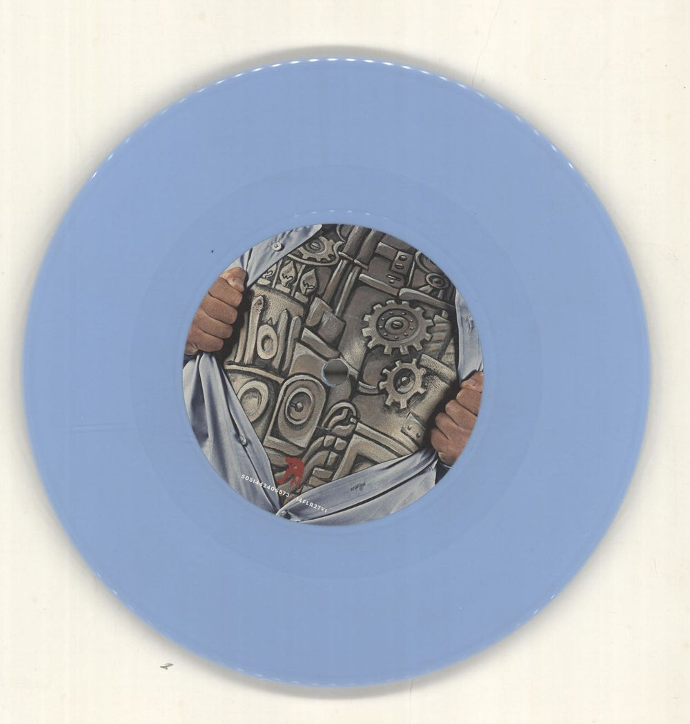 Biffy Clyro Machines - Light Blue Vinyl + Poster UK 7" vinyl single (7 inch record / 45) B.Y07MA416088