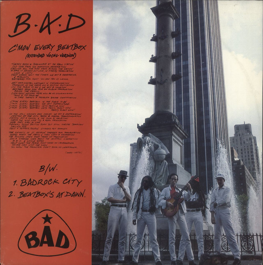 Big Audio Dynamite C'mon Every Beatbox - Promo Stamped UK Promo 12" vinyl single (12 inch record / Maxi-single) 650147-6