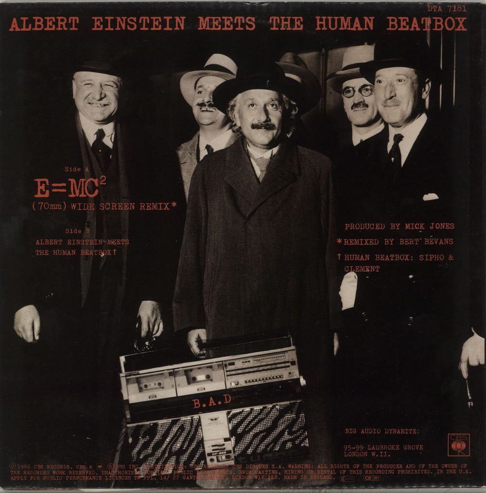 Big Audio Dynamite Medicine Show - Double Pack UK 12" vinyl single (12 inch record / Maxi-single)