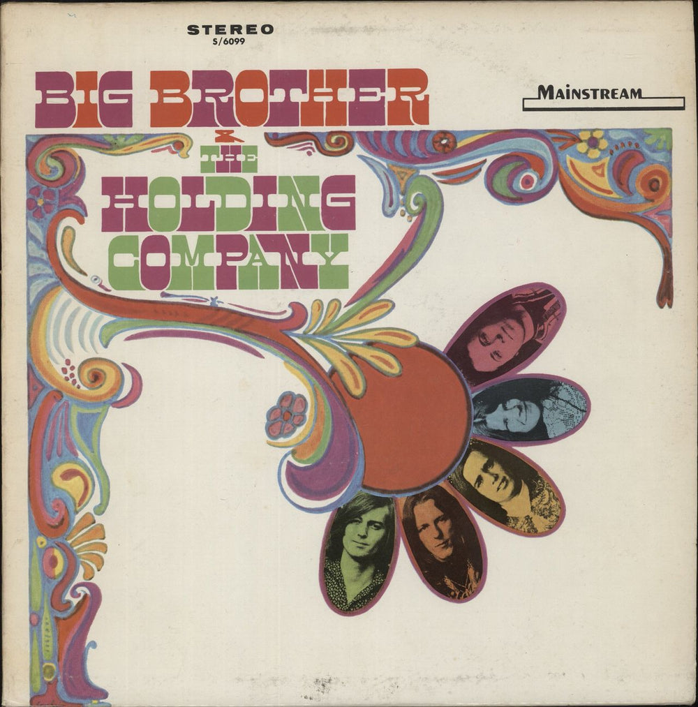 Big Brother & The Holding Company Big Brother And The Holding Company US vinyl LP album (LP record) S/6099