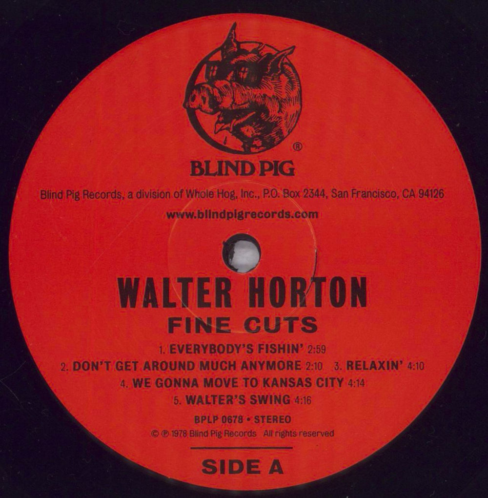 Big Walter Horton Fine Cuts: Remastered - 180 Gram Vinyl UK vinyl LP album (LP record) WLRLPFI844078