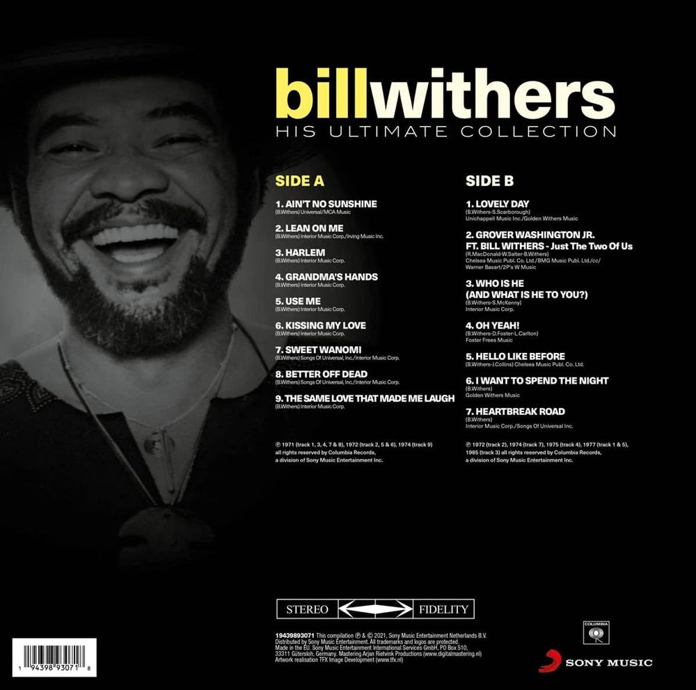 Bill Withers His Ultimate Collection - Blue Marbled Vinyl - Sealed UK vinyl LP album (LP record) BWTLPHI852632