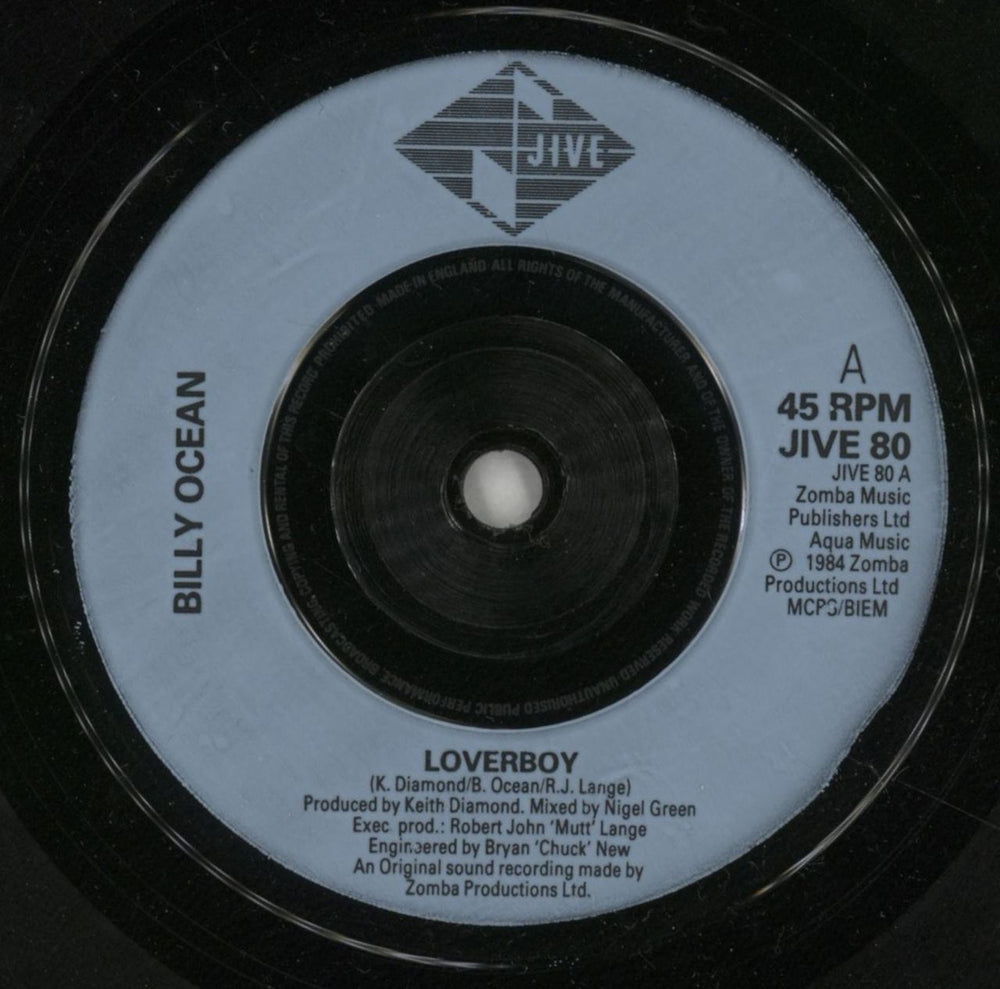 Billy Ocean Loverboy / Love Really Hurts Without You UK 7" vinyl single (7 inch record / 45) BCN07LO655889
