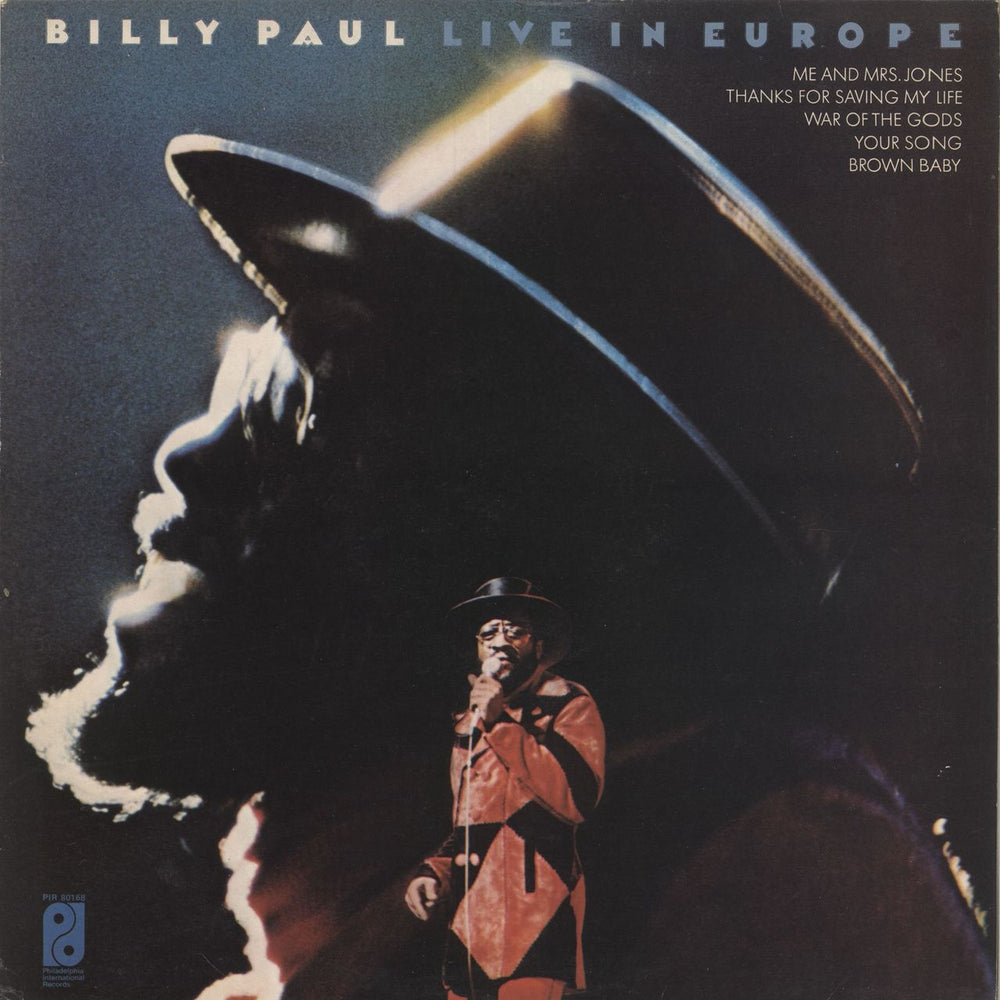 Billy Paul Live In Europe UK vinyl LP album (LP record) PIR80168