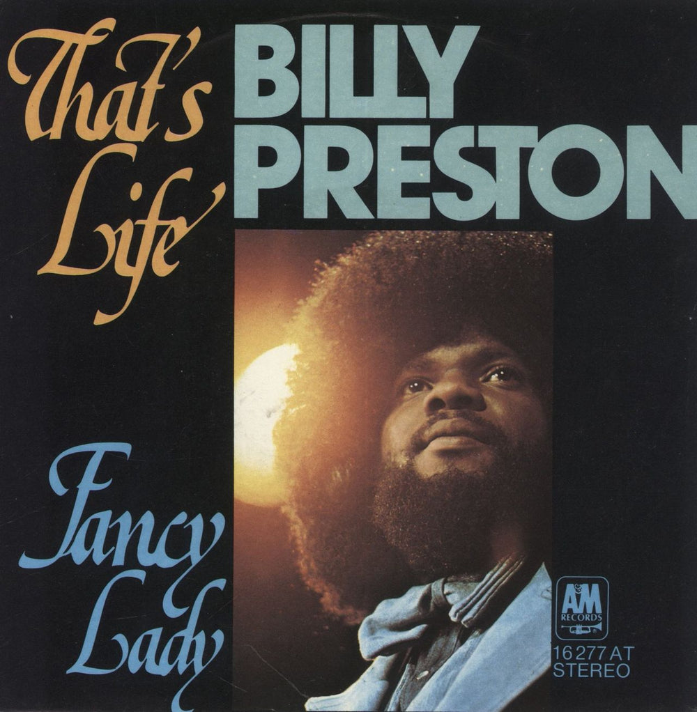 Billy Preston That's Life German 7" vinyl single (7 inch record / 45)