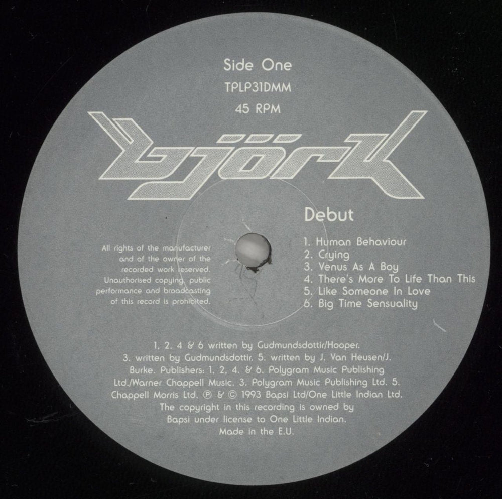 Björk Debut - EX UK 2-LP vinyl record set (Double LP Album) BJK2LDE878774