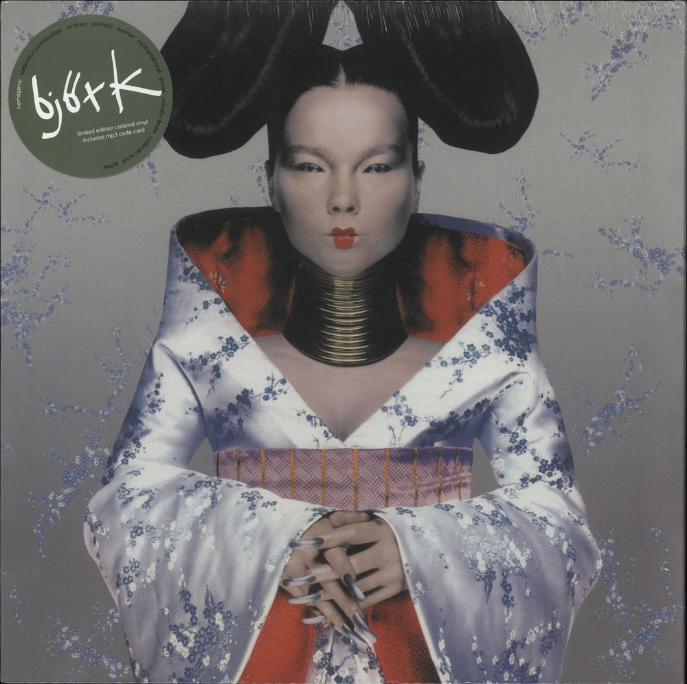 Björk Homogenic - Green vinyl - Sealed UK vinyl LP album (LP record) TPLP71LTD