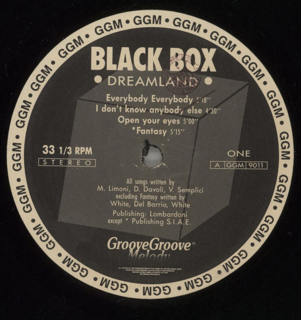 Black Box Dreamland Italian vinyl LP album (LP record) BOXLPDR880025