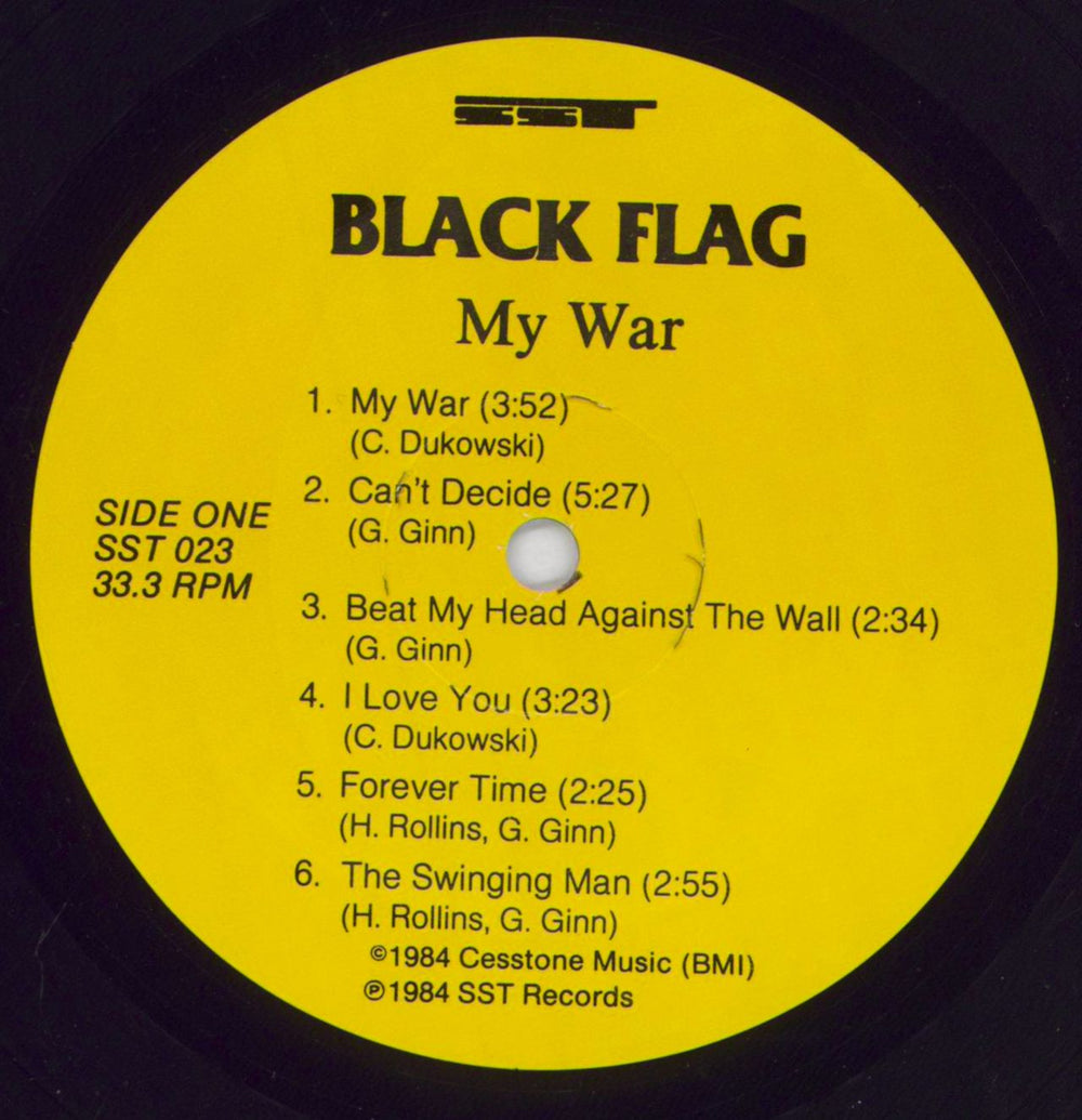 Black Flag My War - 1st - EX US vinyl LP album (LP record) BD7LPMY829342