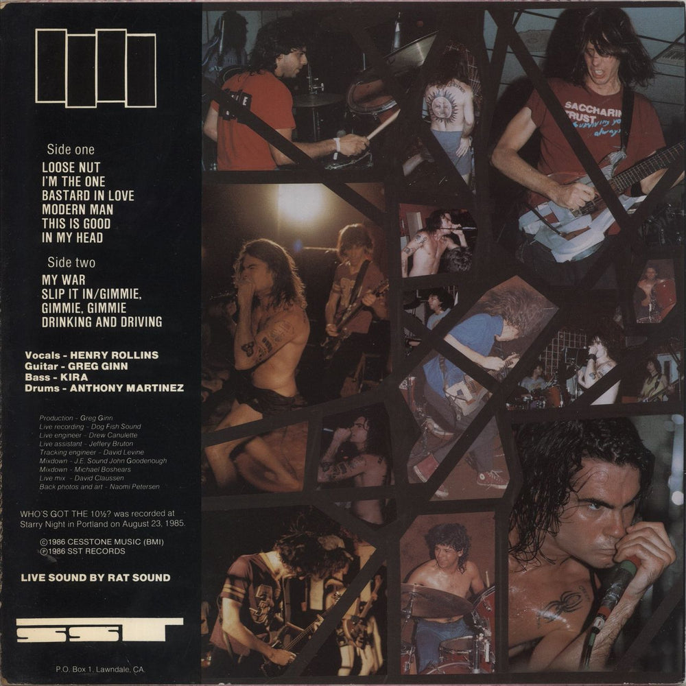 Black Flag Who's Got The 10 1/2? + Merch Insert US vinyl LP album (LP record)