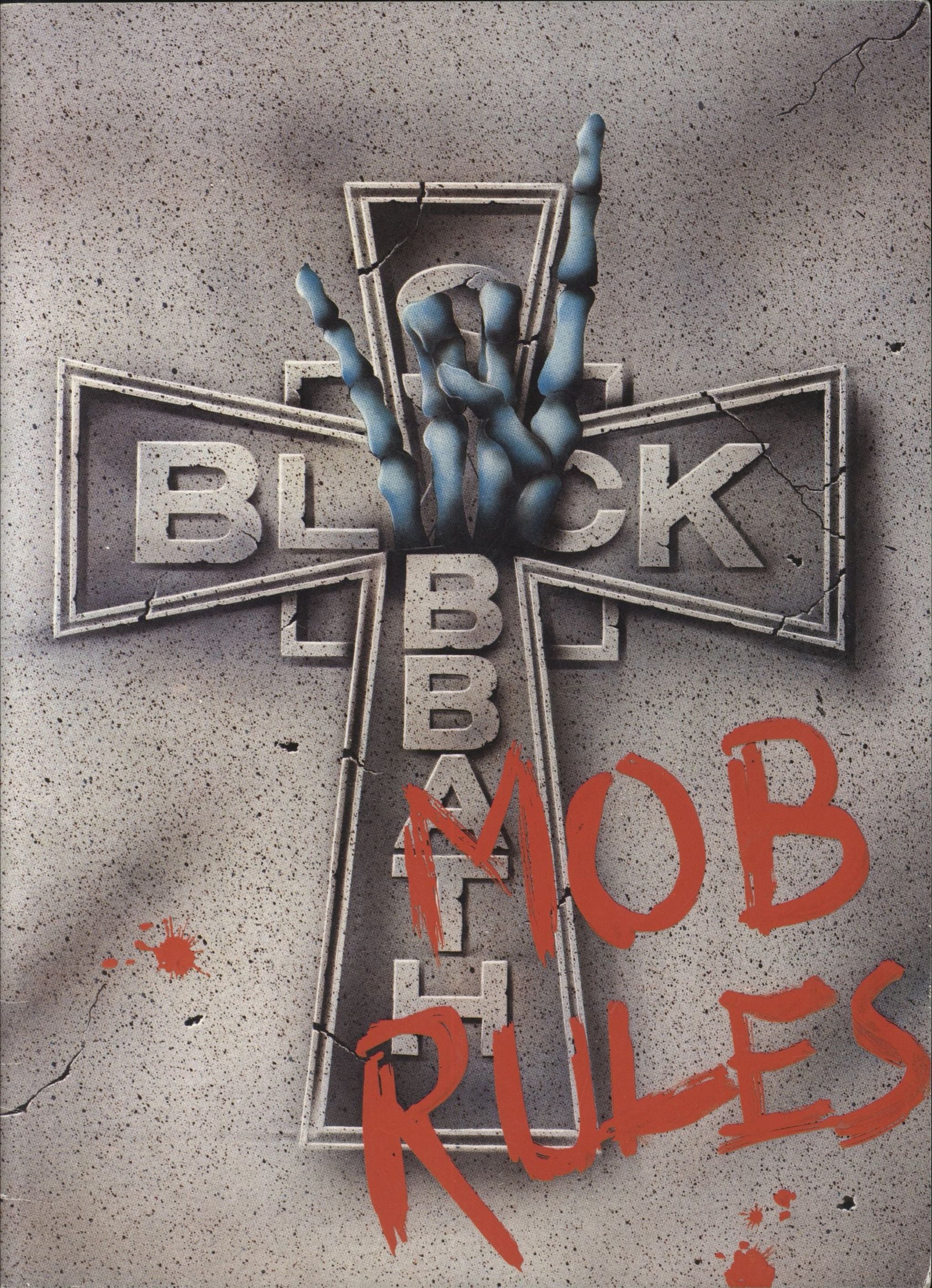 Black Sabbath Mob Rules - EX UK tour programme TOUR PROGRAMME