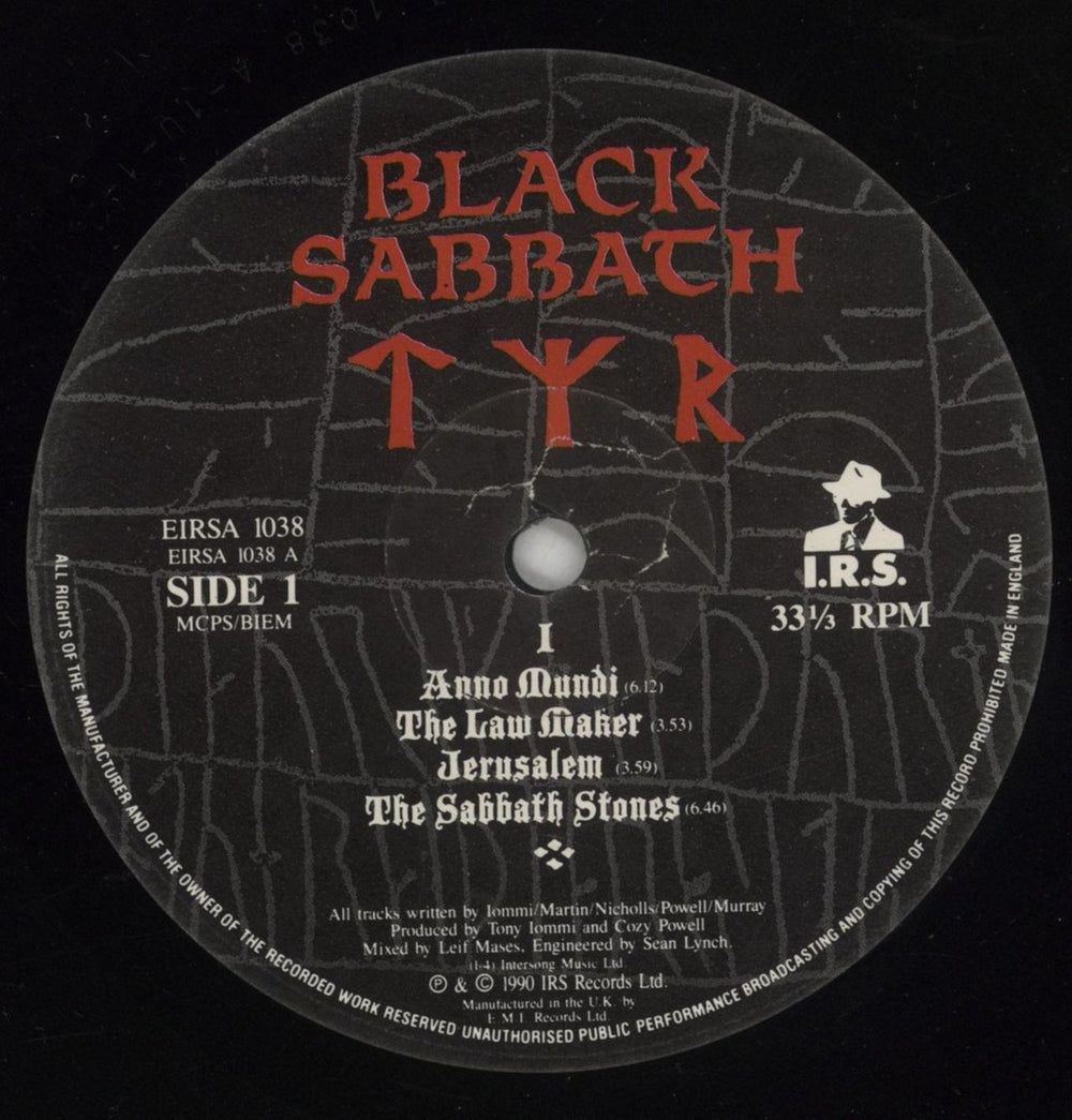 Black Sabbath Tyr - EX UK vinyl LP album (LP record) BLKLPTY765263