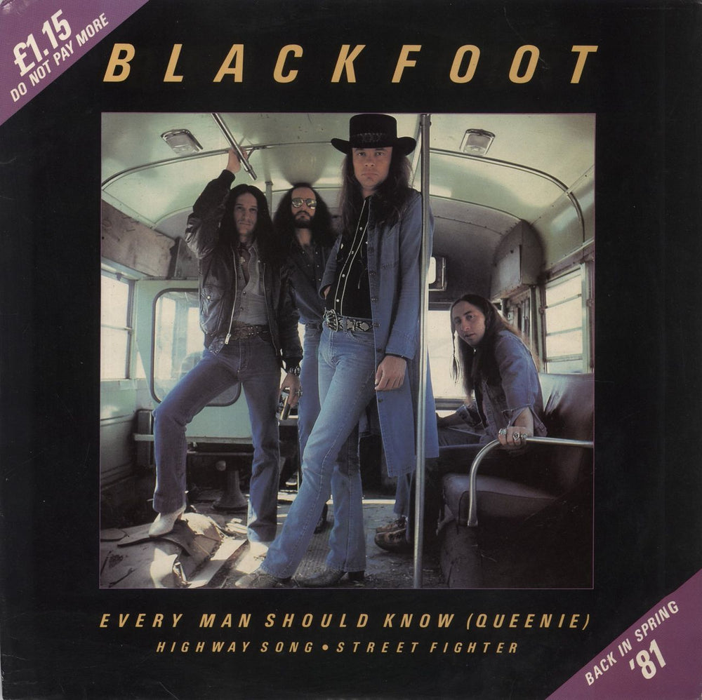 Blackfoot Every Man Should Know (Queenie) UK 12" vinyl single (12 inch record / Maxi-single) K11636T