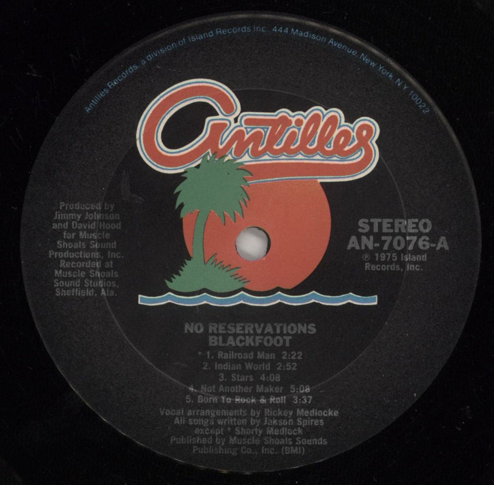 Blackfoot No Reservations US vinyl LP album (LP record) KFOLPNO701808