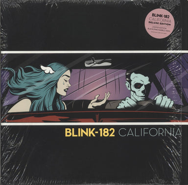 Blink 182 California - Pink & Black Marble Vinyl UK 2-LP vinyl record set (Double LP Album) 538282870
