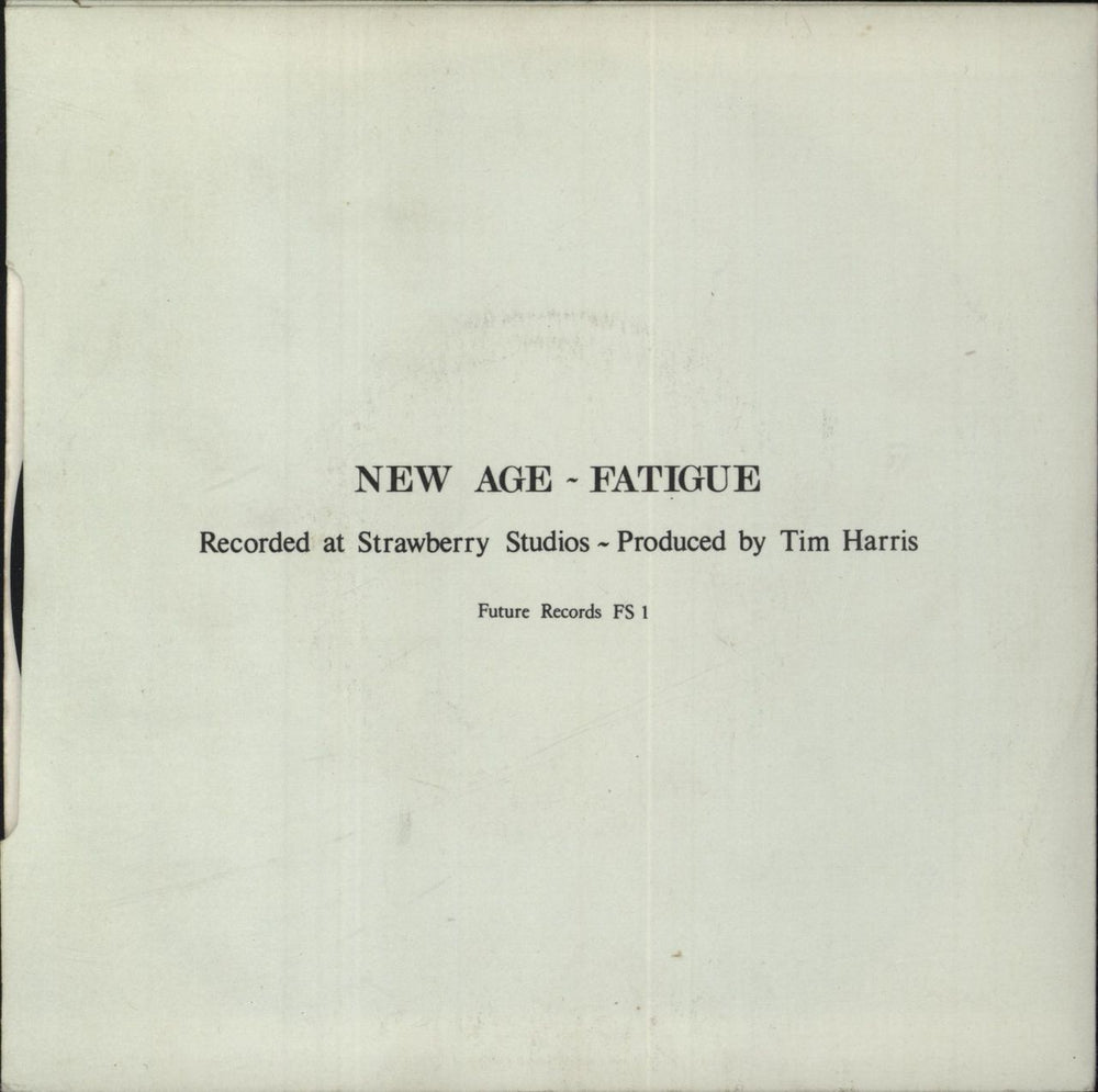 Blitz New Age UK 7" vinyl single (7 inch record / 45)