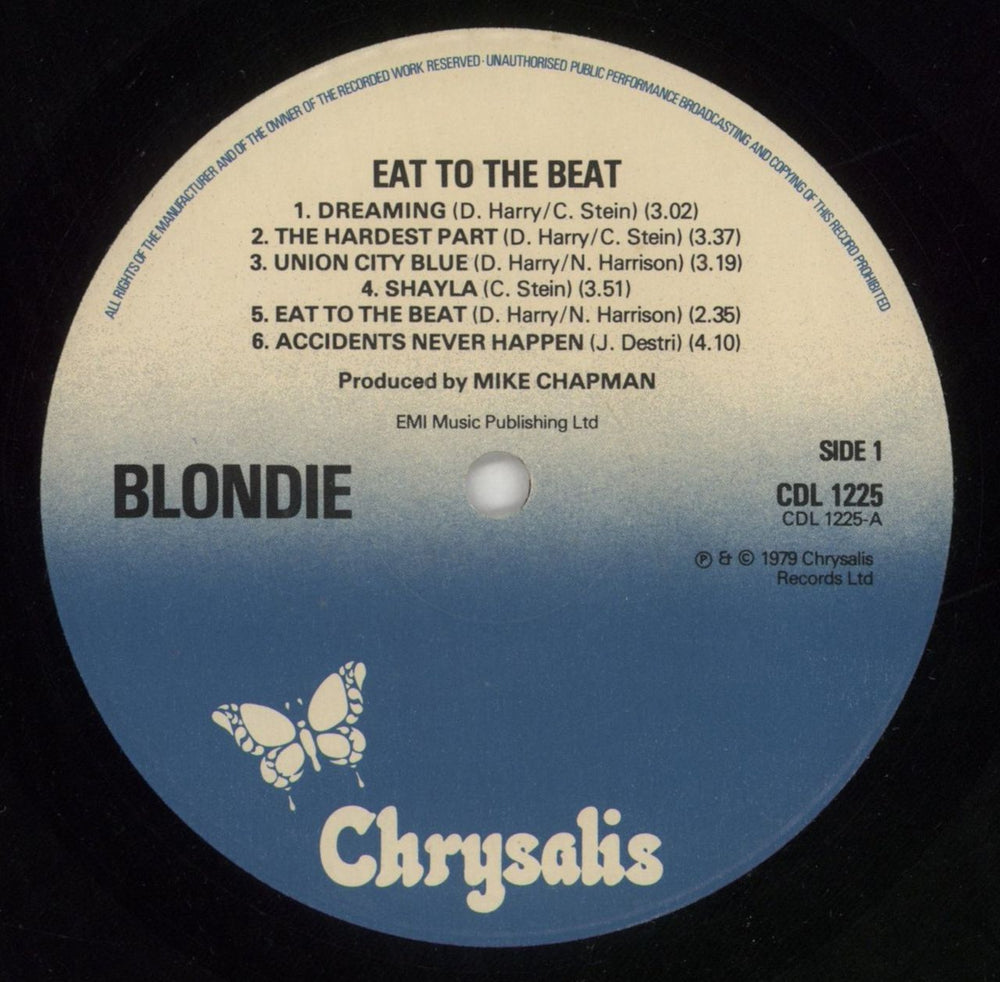 Blondie Eat To The Beat UK vinyl LP album (LP record) BLOLPEA214395