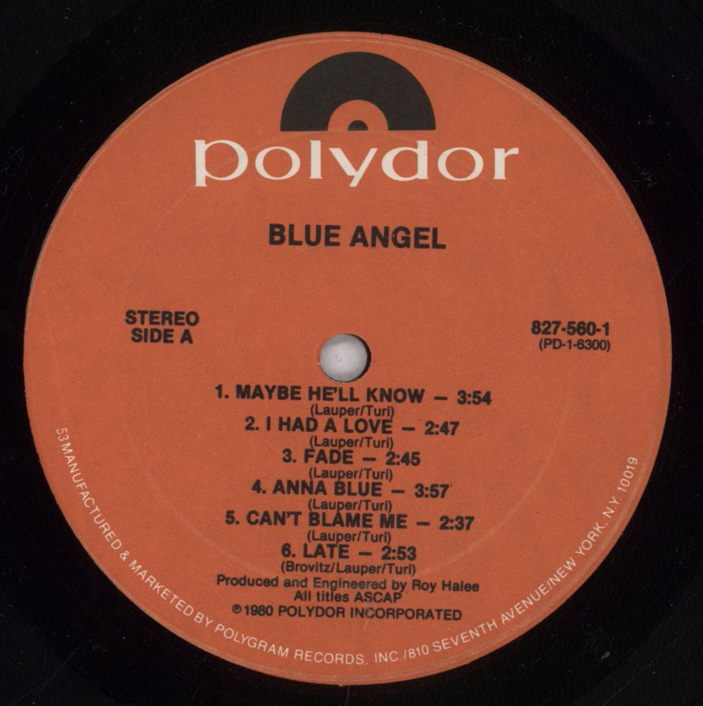 Blue Angel Blue Angel UK vinyl LP album (LP record) BUALPBL840871