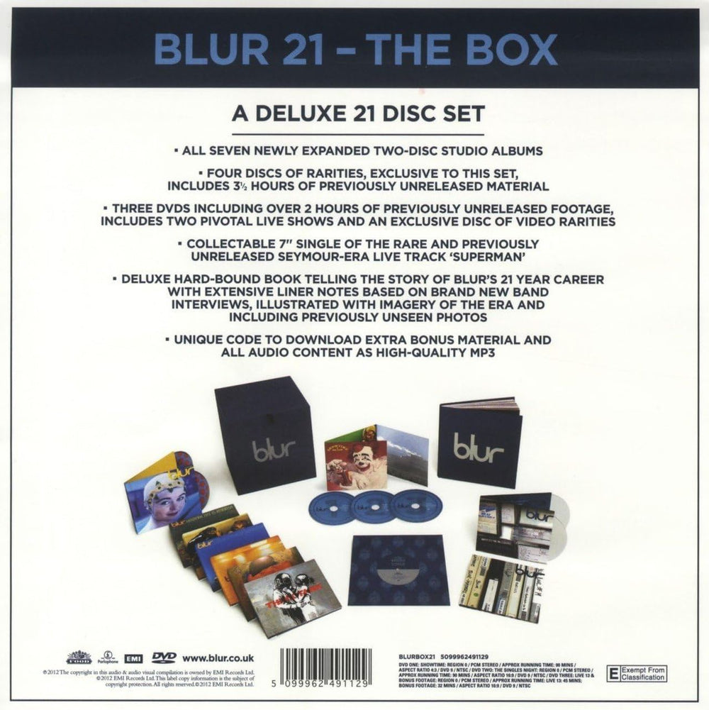 Blur Blur 21 - The Box - Sealed UK CD Album Box Set BLRDXBL819000