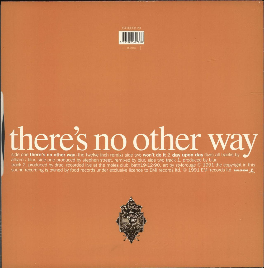 Blur There's No Other Way (Remix) UK 12" vinyl single (12 inch record / Maxi-single) 5099920427368