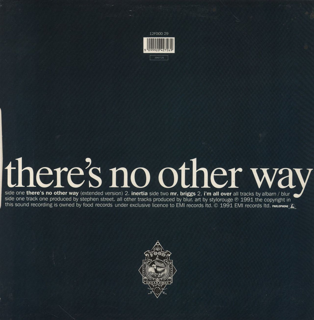 Blur There's No Other Way UK 12" vinyl single (12 inch record / Maxi-single) 5099920427269