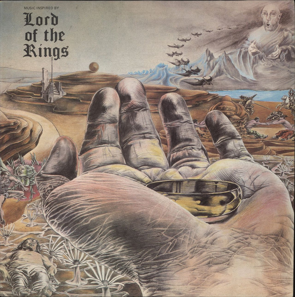 Bo Hansson Lord Of The Rings - 1st + Insert & Red Inner - EX UK vinyl LP album (LP record) CAS1059